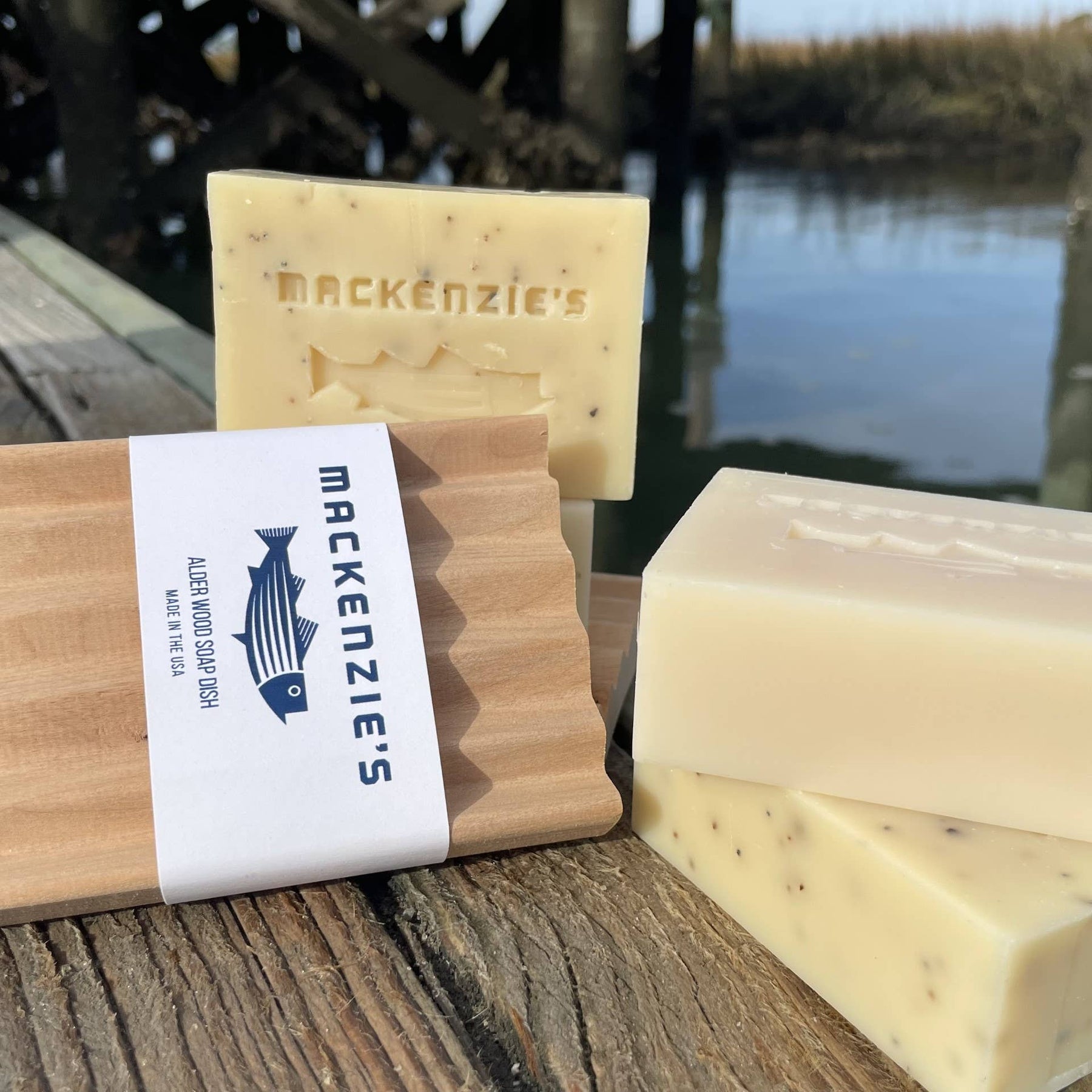 MacKenzie's Signature Soap Dishes (12 qty) - MacKenzie's Fisherman - Bluecashew Kitchen Homestead
