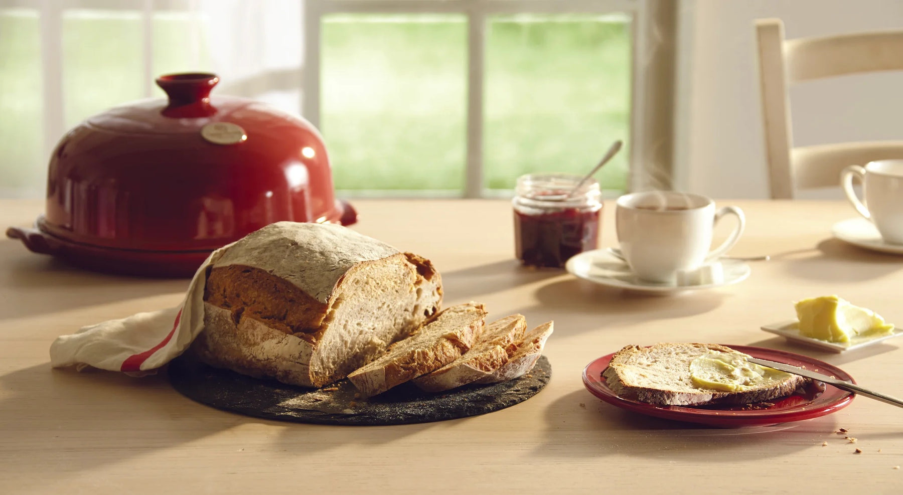Bread Cloche | Burgundy - emile henry - Bluecashew Kitchen Homestead