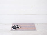 Skinny Stripe Shag Doormat | Periwinkle - Chilewich LLC - bluecashew kitchen homestead
