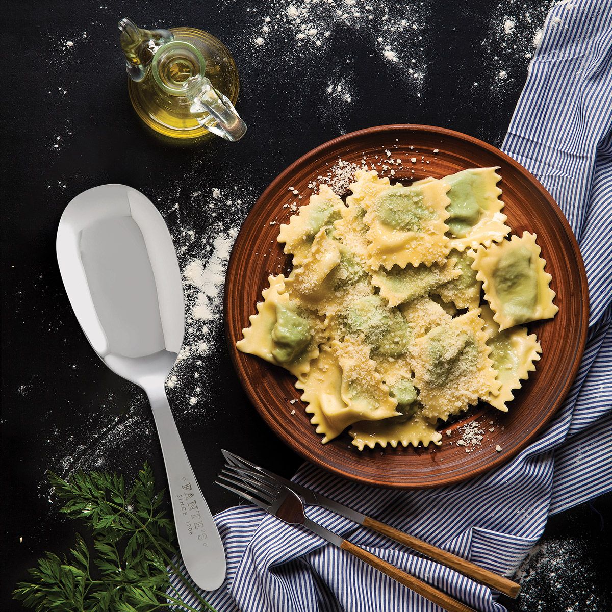 Mamma Mariella's Pasta Serving Spoon - Harold Import Company - Bluecashew Kitchen Homestead