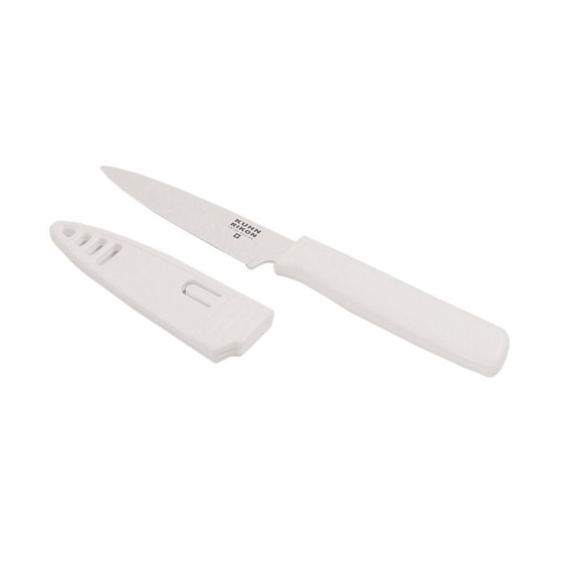 Kuhn Rikon Colori Serrated Paring Knife | White - Kuhn Rikon - Bluecashew Kitchen Homestead