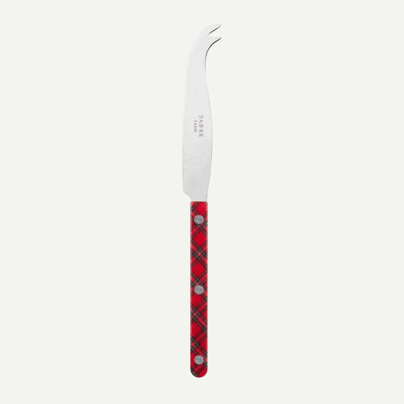 Bistrot Cheese Knife | Vintage Red Tartan - Sabre - Bluecashew Kitchen Homestead