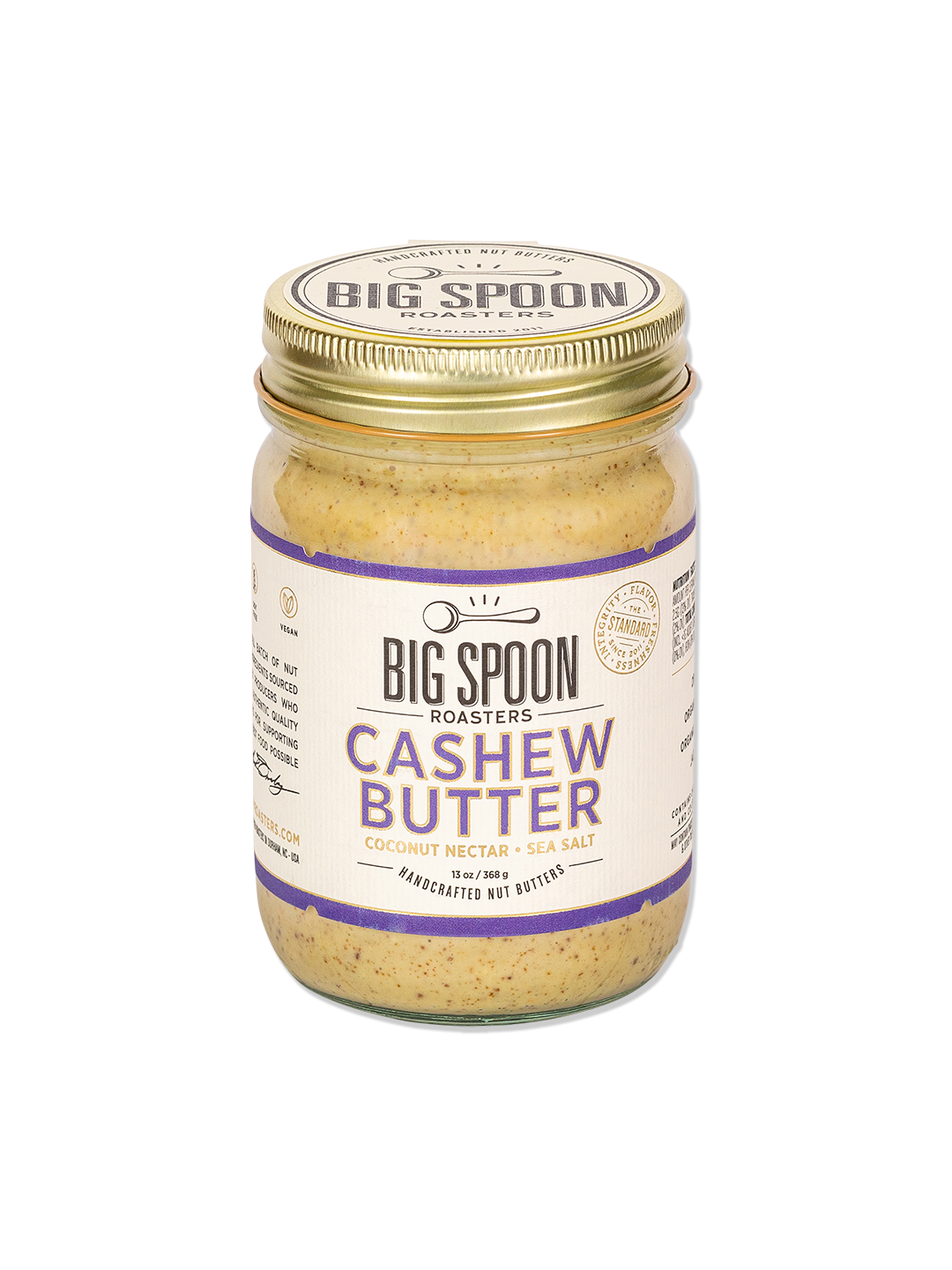 Cashew Butter with Coconut Nectar: 13oz Jar - Big Spoon Roasters - Bluecashew Kitchen Homestead