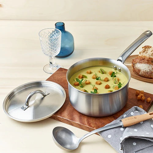 ALCHIMY 3-ply Stainless Steel 8" Saucepan - De Buyer - Bluecashew Kitchen Homestead
