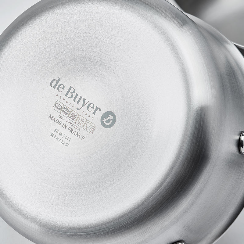 ALCHIMY 3-ply Stainless Steel 9.5" Stewpan - De Buyer - Bluecashew Kitchen Homestead