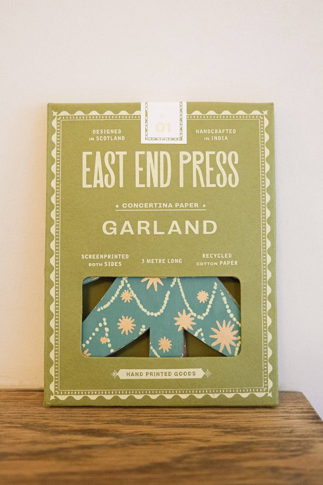 Christmas Trees Concertina Garland - East End Press - bluecashew kitchen homestead