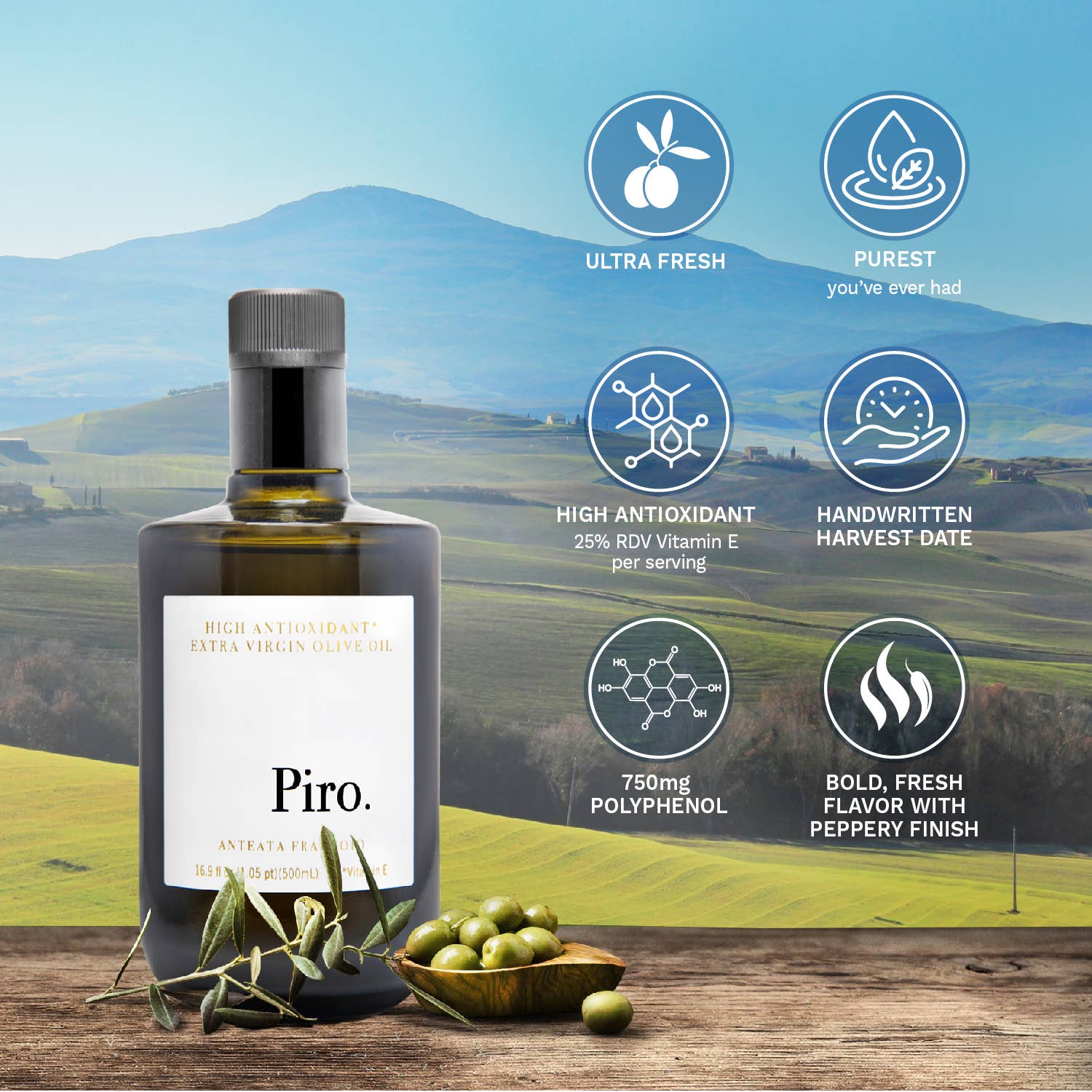 Olio Piro 2024 Harvest | 500ml - olio piro - bluecashew kitchen homestead