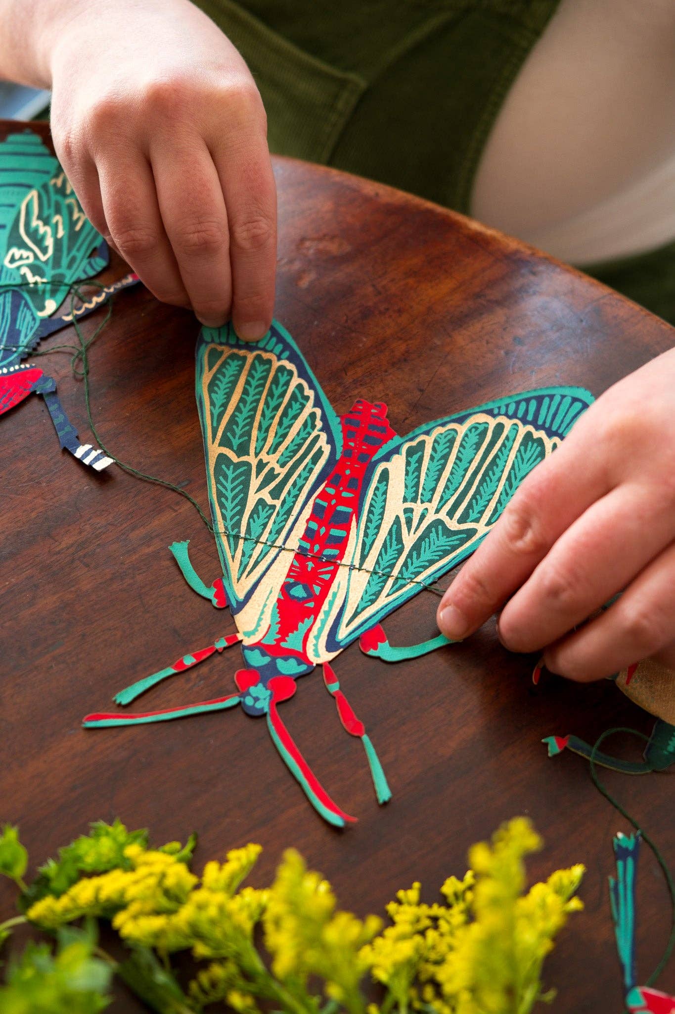 Insects Sewn Garland - East End Press - bluecashew kitchen homestead