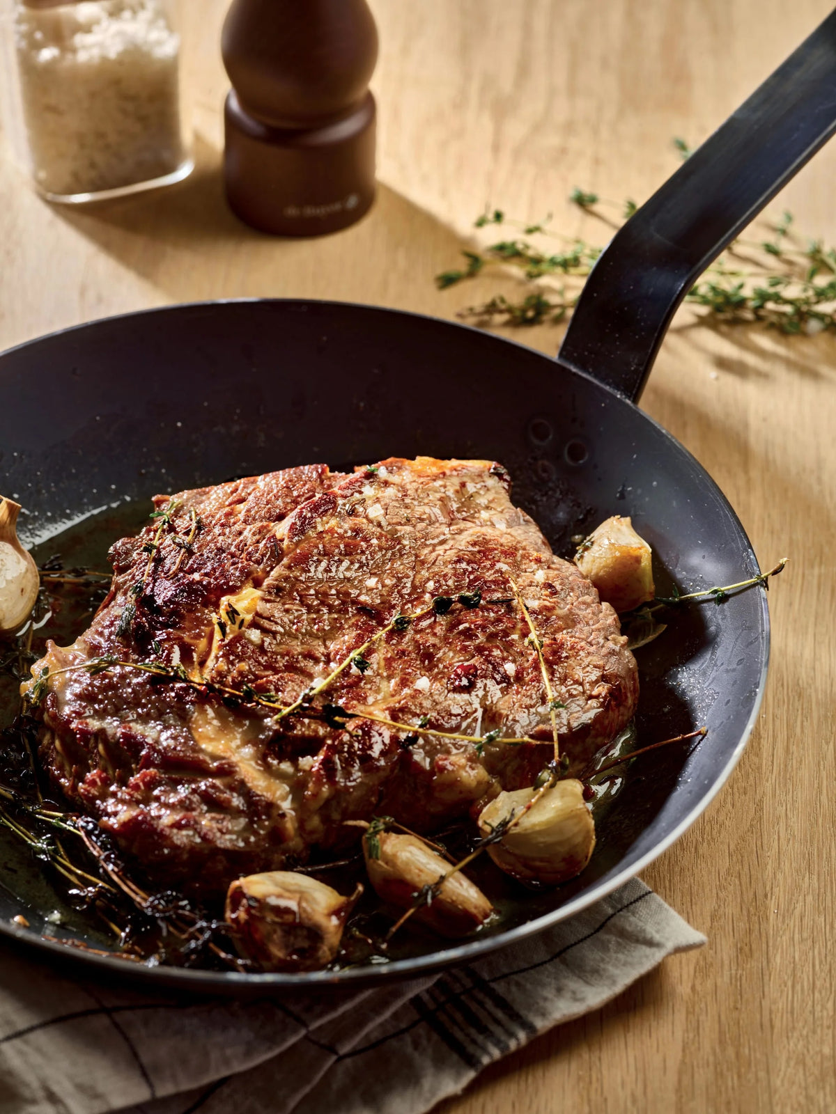 Blue Carbon Frypan | 10.25" - De Buyer - Bluecashew Kitchen Homestead