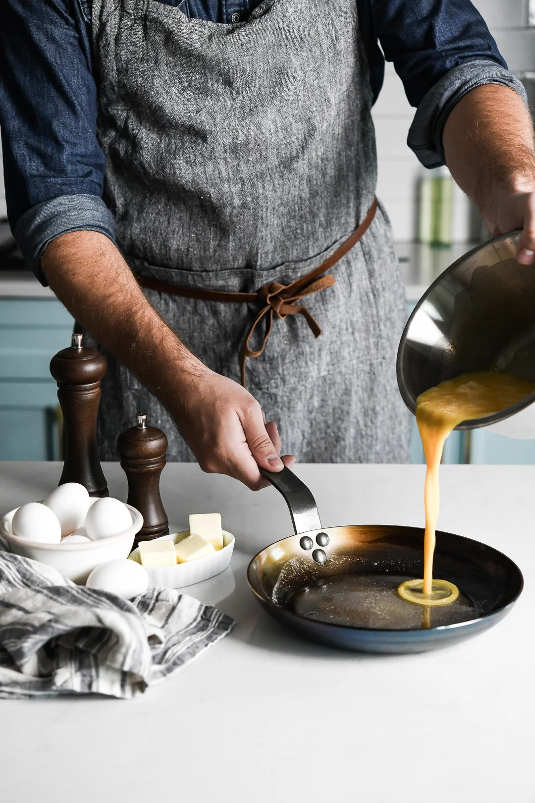 MINERAL B Carbon Steel Omelette Pan | 8.5" - De Buyer - Bluecashew Kitchen Homestead