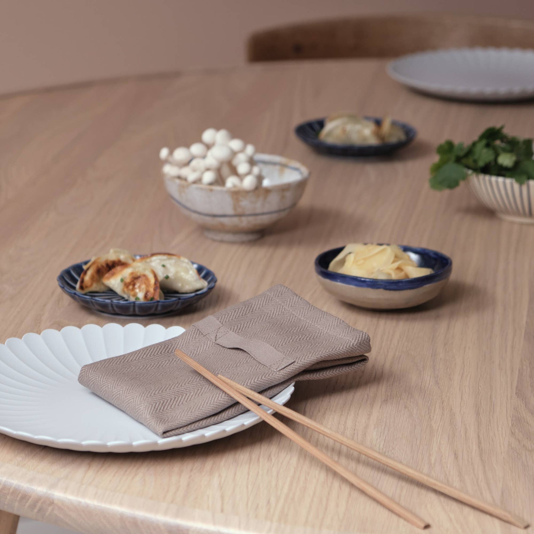Dinner Napkins Set of 4 | Clay - The Organic Company - Bluecashew Kitchen Homestead