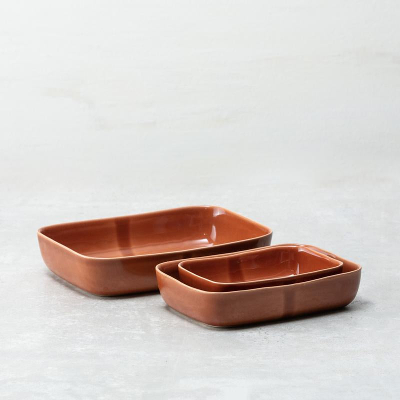 Svelte 3pc Baker Set | Terracotta - Fortessa - Bluecashew Kitchen Homestead