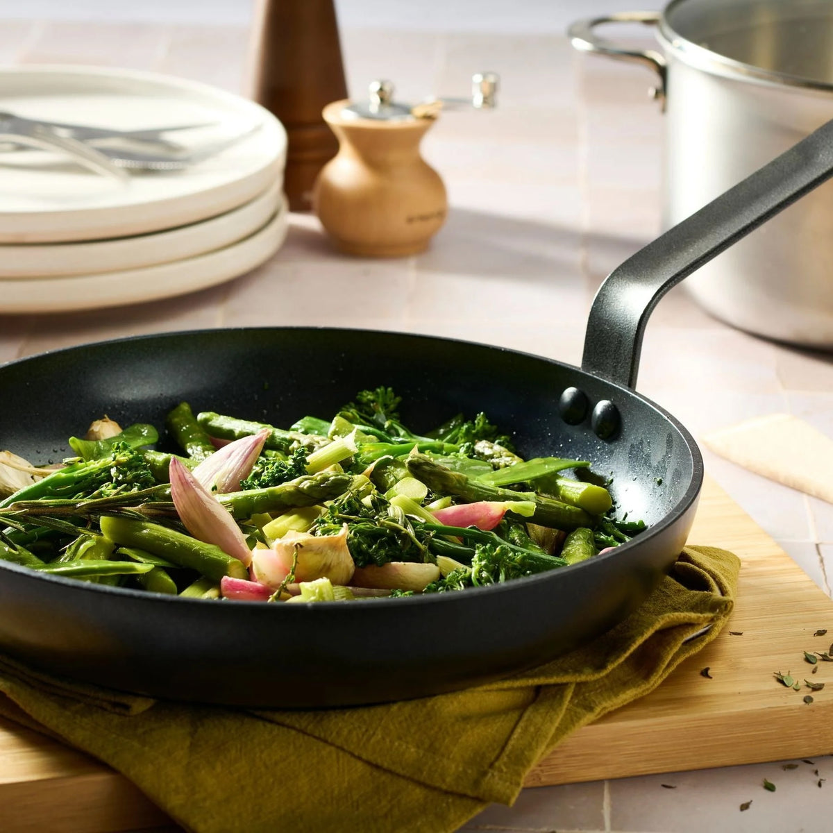 CERANOA Ceramic Non-Stick Fry Pan | 12.5" - De Buyer - bluecashew kitchen homestead