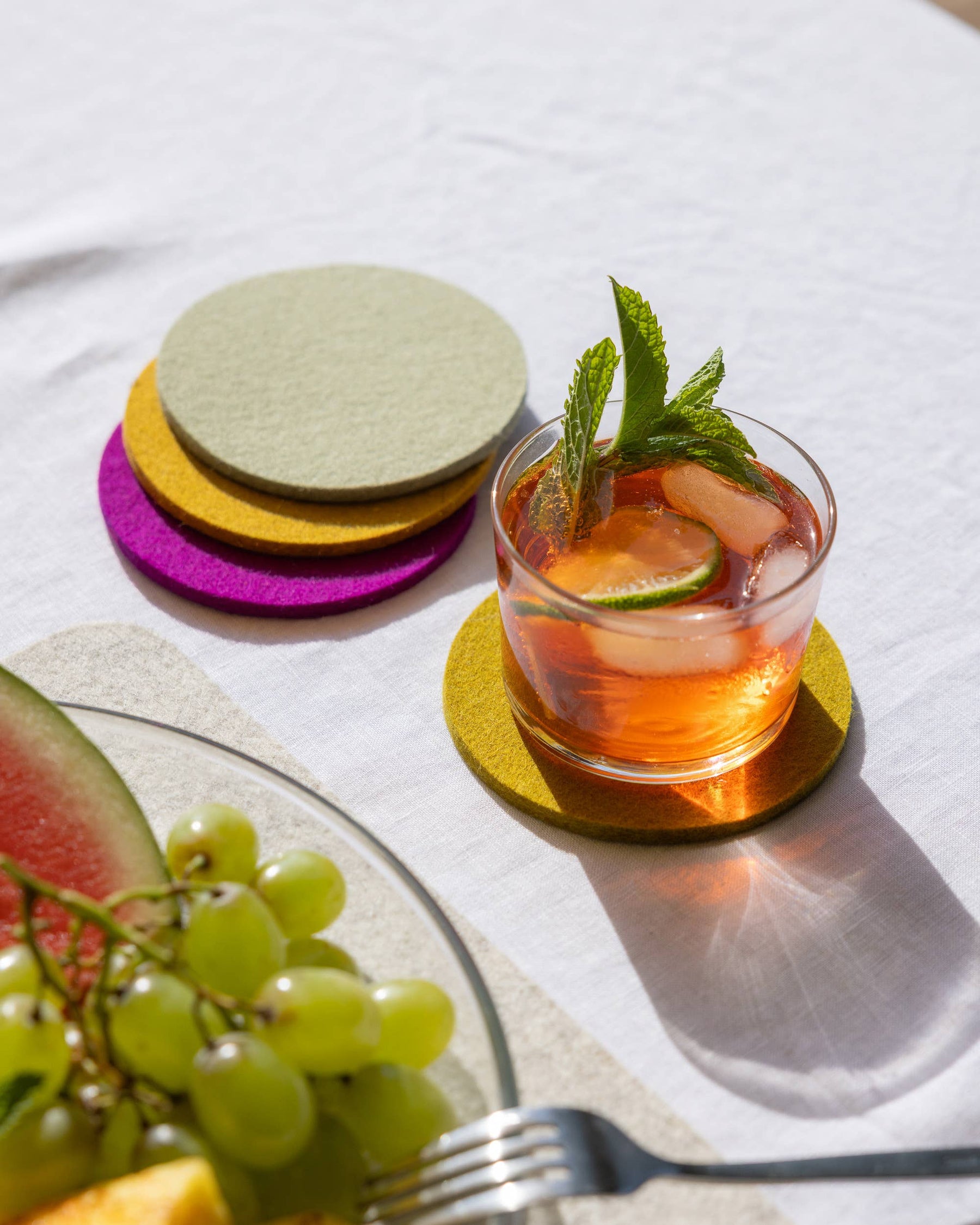 Bierfilzl Round Coasters | Golden Hour