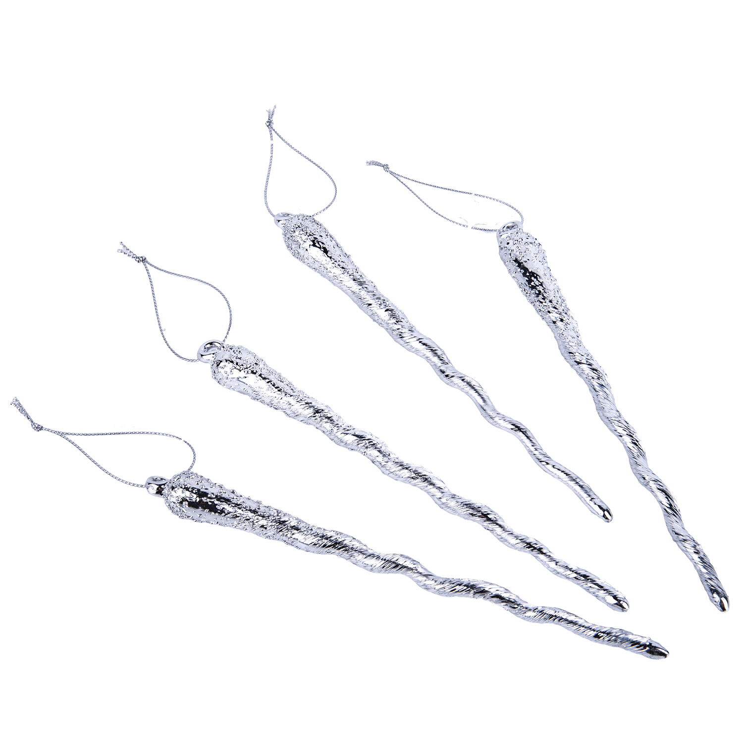 Glass Icicles (set of 4) - STP - Bluecashew Kitchen Homestead