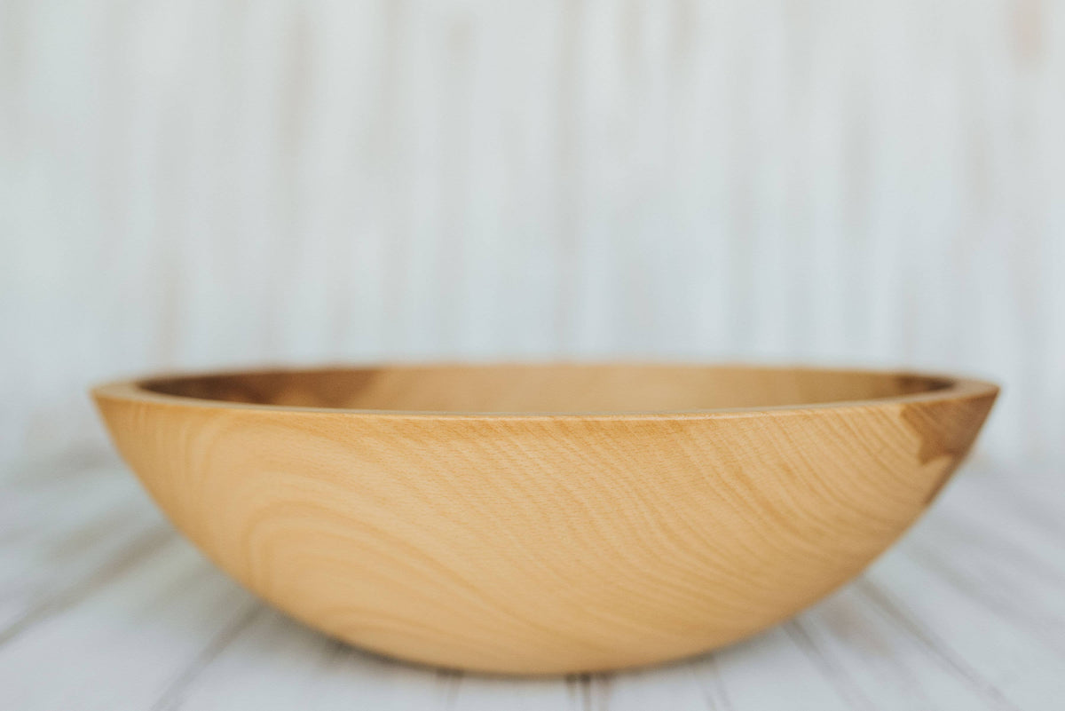 Beech Bowl with Bee's Oil Finish | 15"