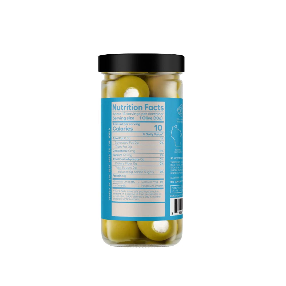 Filthy Blue Cheese Stuffed Olives - filthy - Bluecashew Kitchen Homestead
