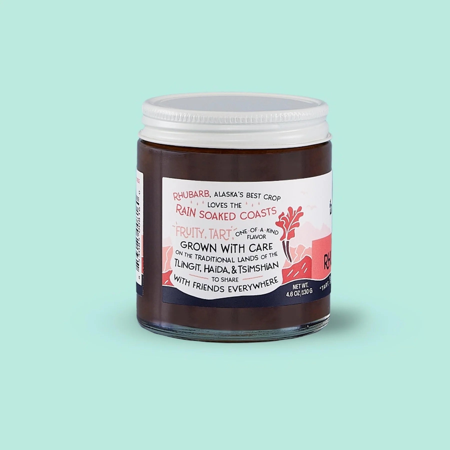 Alaskan Rhubarb Jam - barnacle foods - Bluecashew Kitchen Homestead