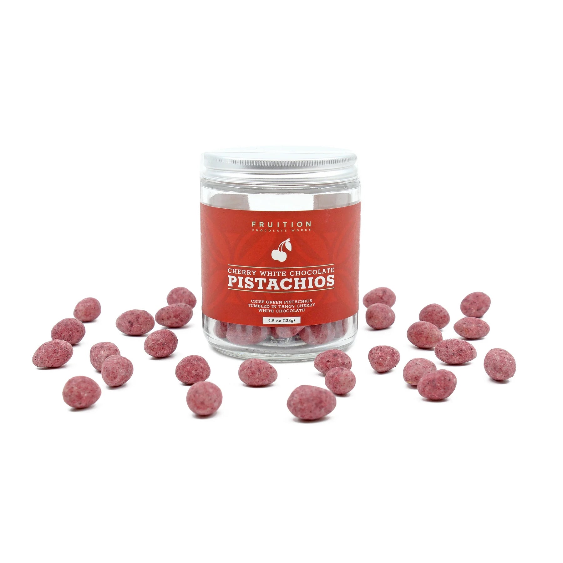Cherry White Chocolate Pistachios - Fruition Chocolate Inc. - Bluecashew Kitchen Homestead