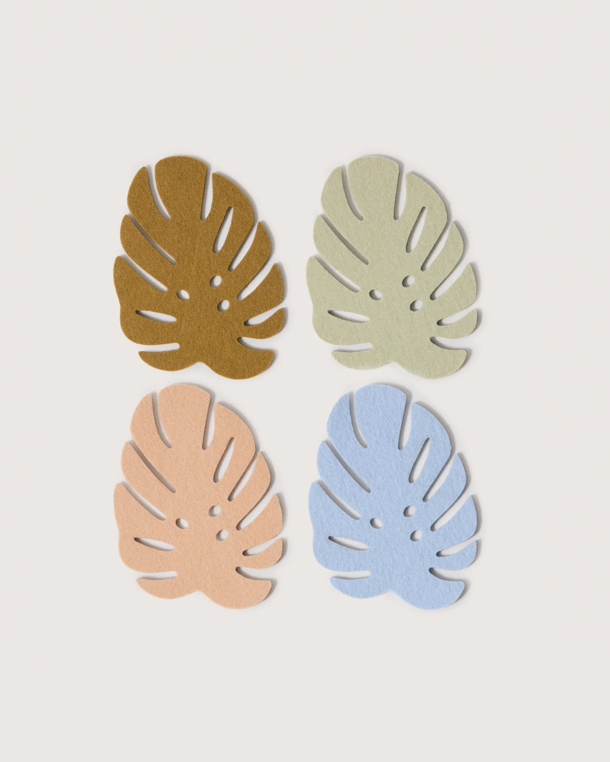 Bierfilzl Monstera Coasters | Tropics - Graf Lantz - bluecashew kitchen homestead