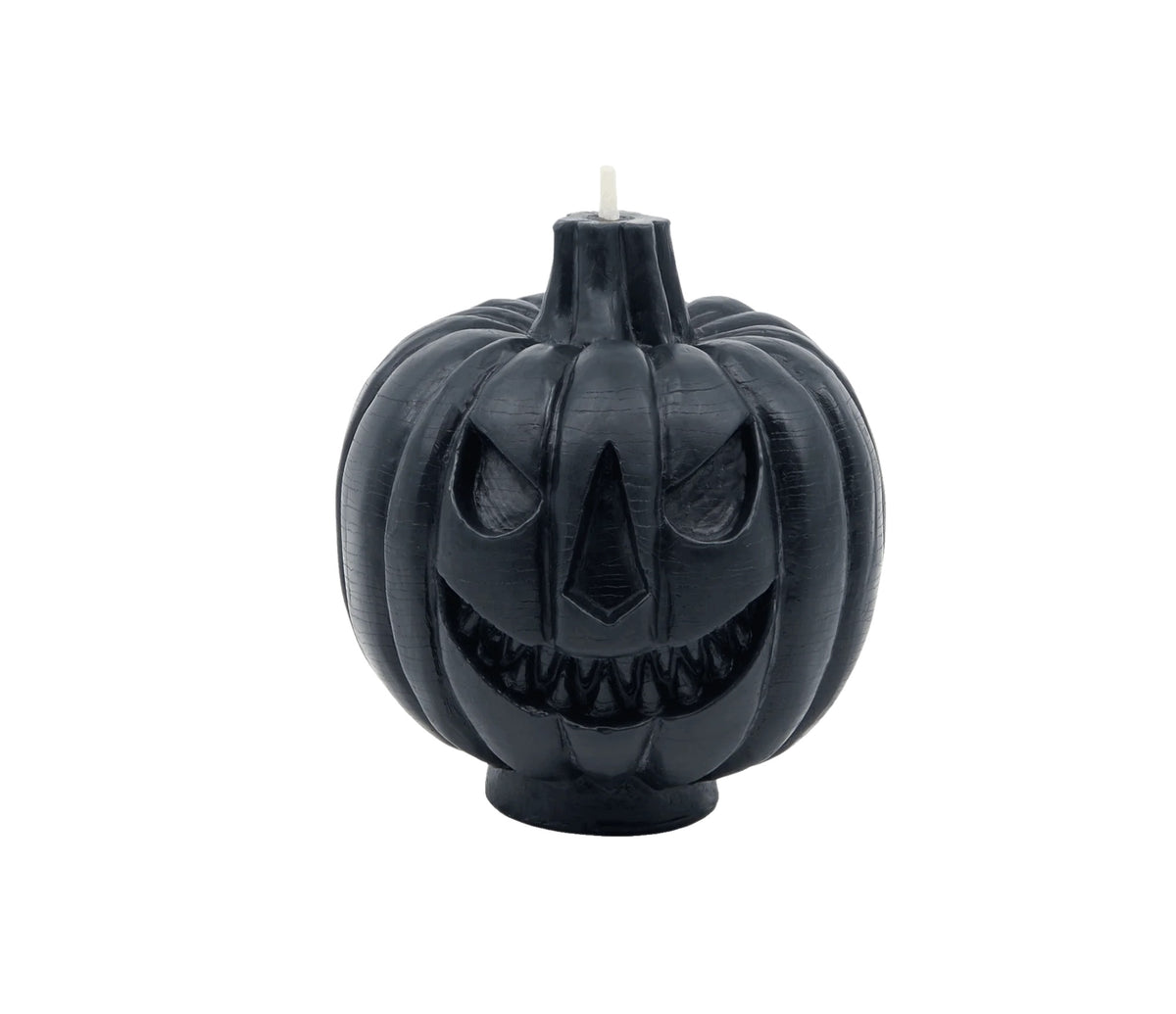 Two-Faced Jack-o-Lantern Beeswax Candle | Black - sunbeam candles - bluecashew kitchen homestead
