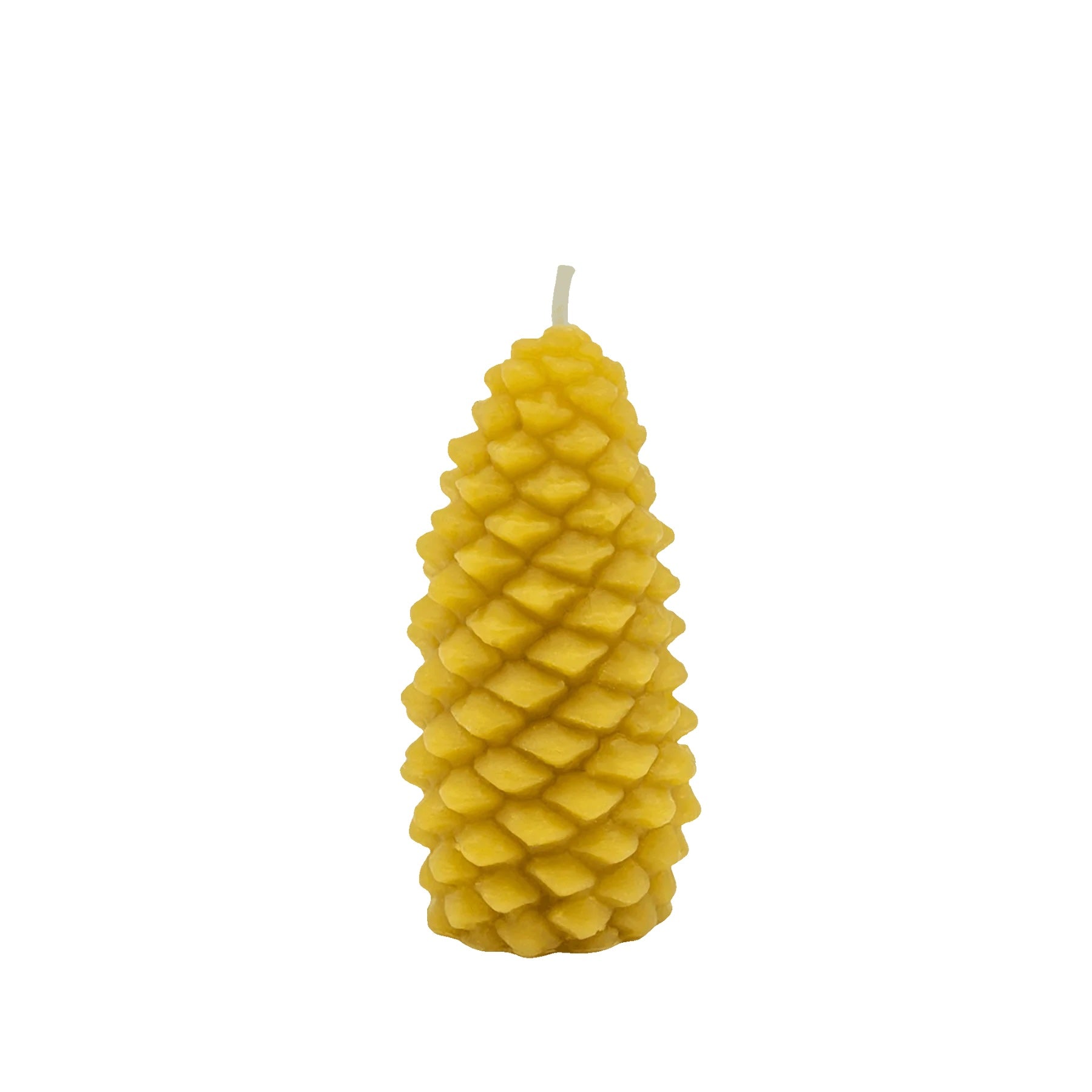 Beeswax Pine Cone Candle | Smalll - sunbeam candles - Bluecashew Kitchen Homestead