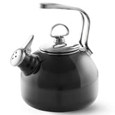 Enamel-on-Steel Classic Teakettle | Gloss Black