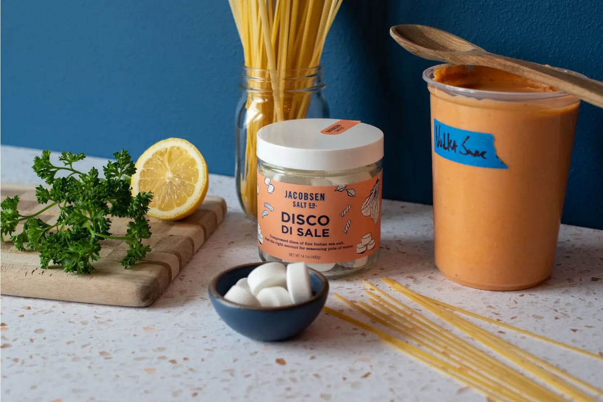 Disco Di Sale - Fine Italian Sea Salt Discs - Jacobsen Salt Company - Bluecashew Kitchen Homestead