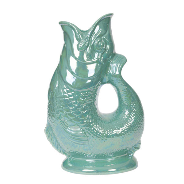 Gluggle Jug XL | Sea Green Lustre - WADE Ceramics - Bluecashew Kitchen Homestead