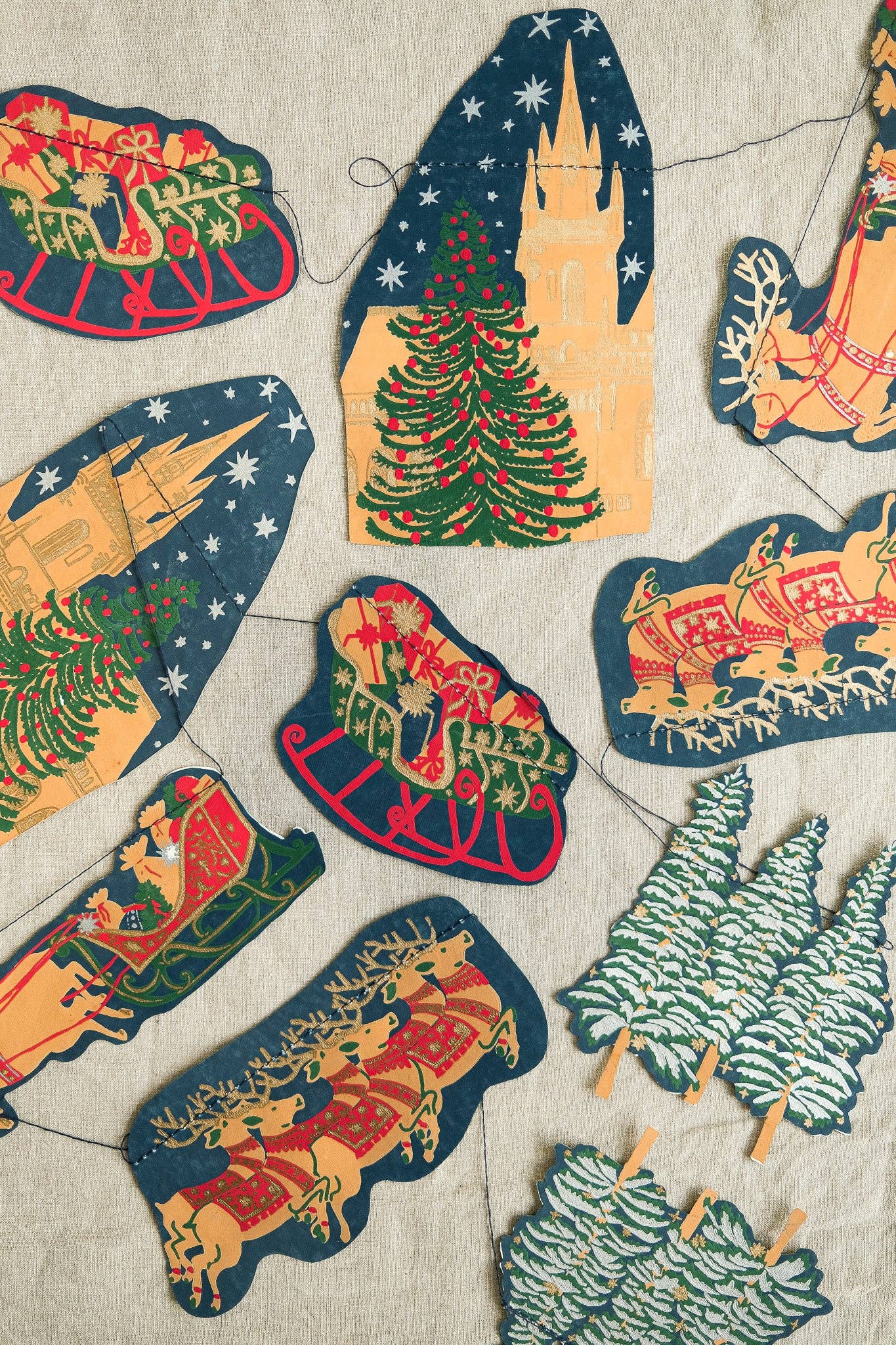 Skyline Sewn Garland - East End Press - Bluecashew Kitchen Homestead
