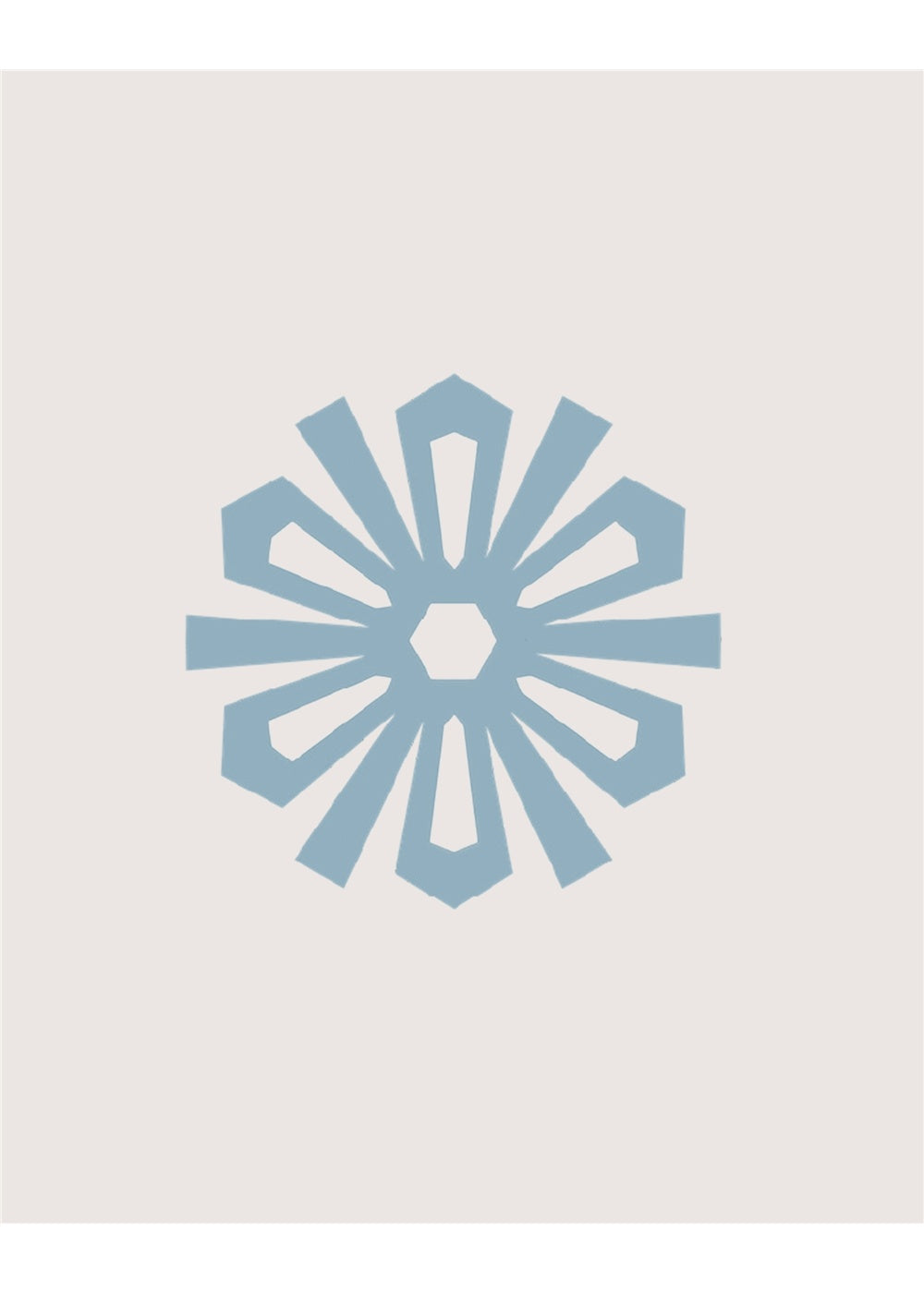 Snowflake Felt Trivet | Heather Blue - graf lantz - Bluecashew Kitchen Homestead