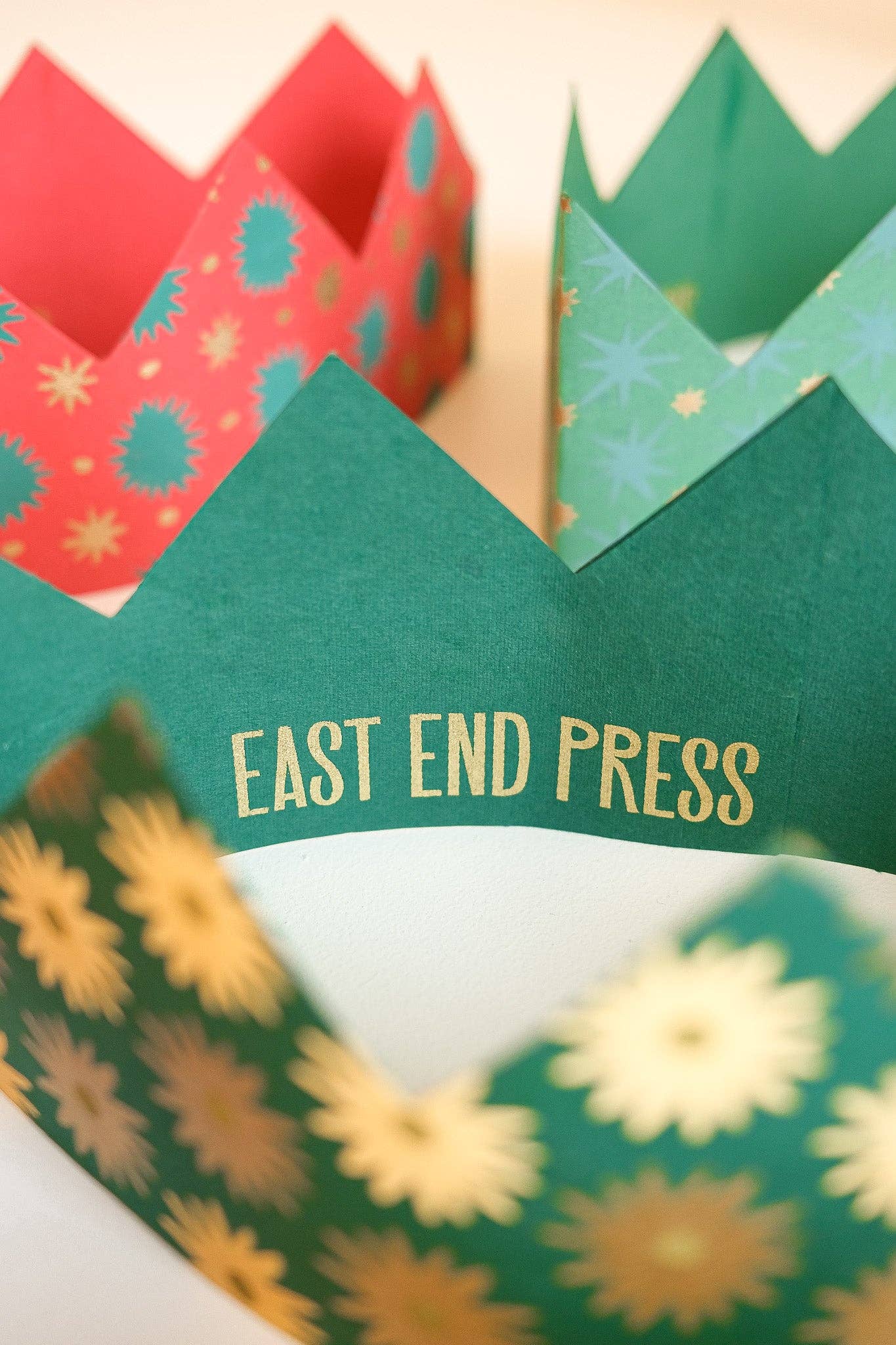 Festive Paper Crowns - East End Press - bluecashew kitchen homestead