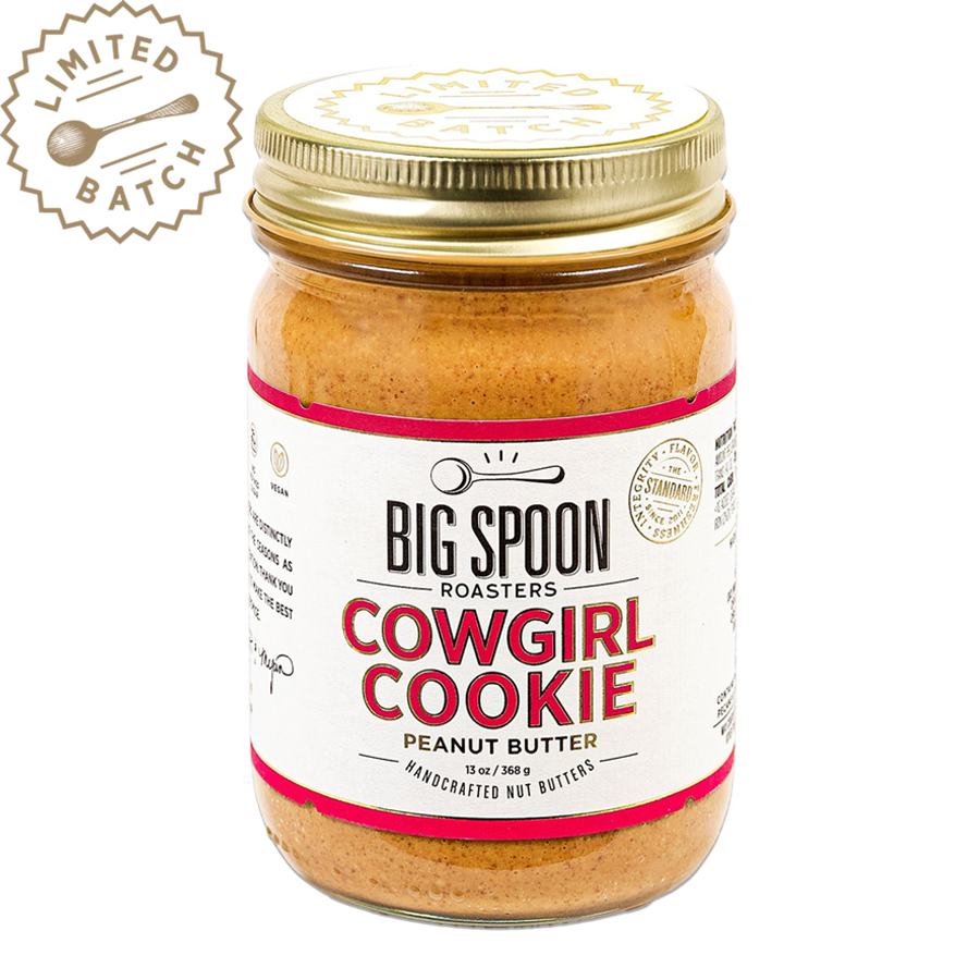 Cowgirl Cookie Peanut Butter: 13 oz Jar - Big Spoon Roasters - Bluecashew Kitchen Homestead