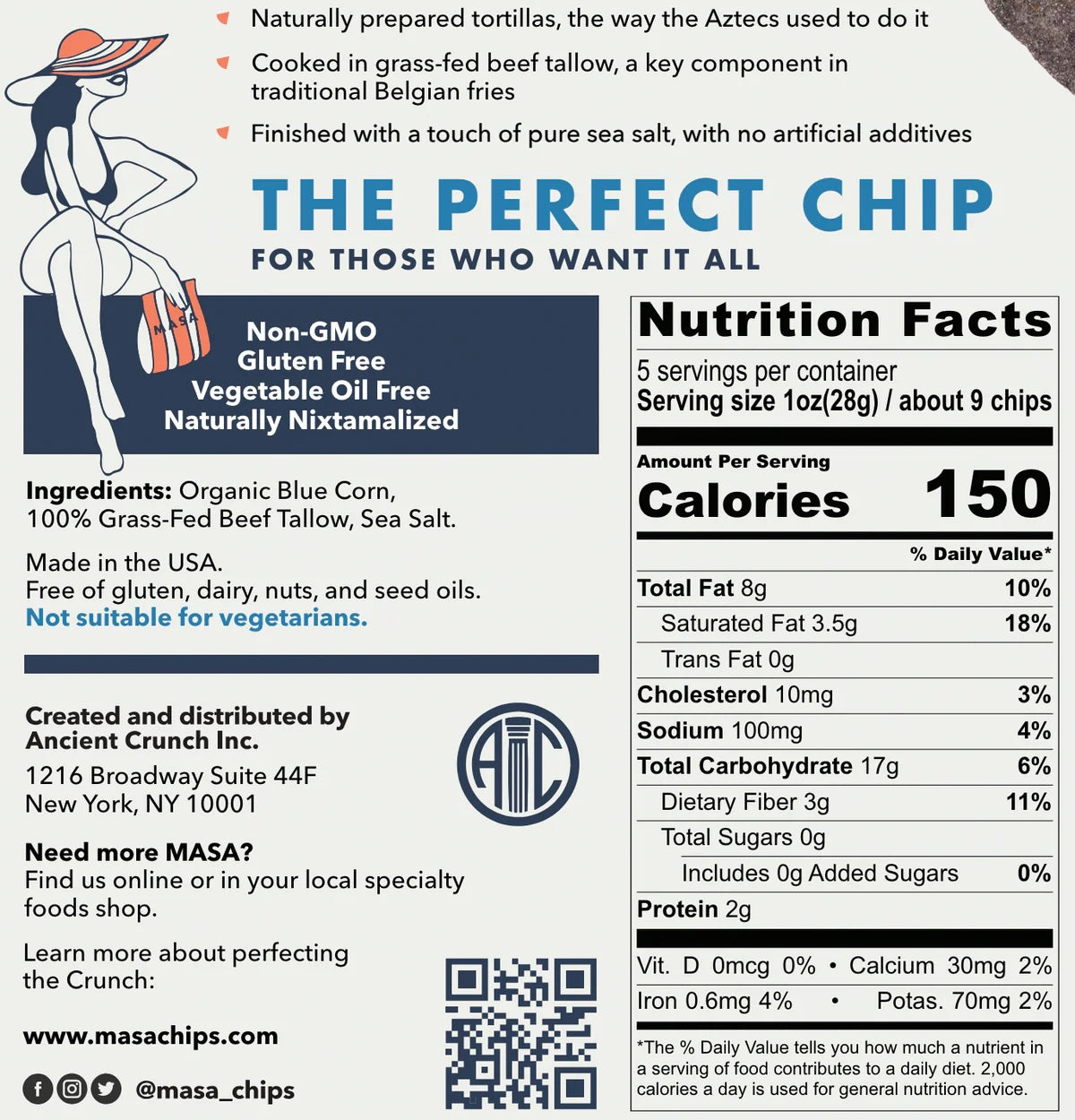 Masa Traditional Tortilla Chips | Blue