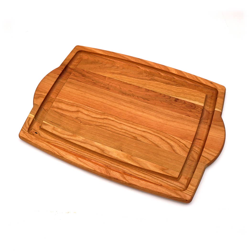 Cherry Carving Board with Handles - J.K. Adams Company Inc. - Bluecashew Kitchen Homestead