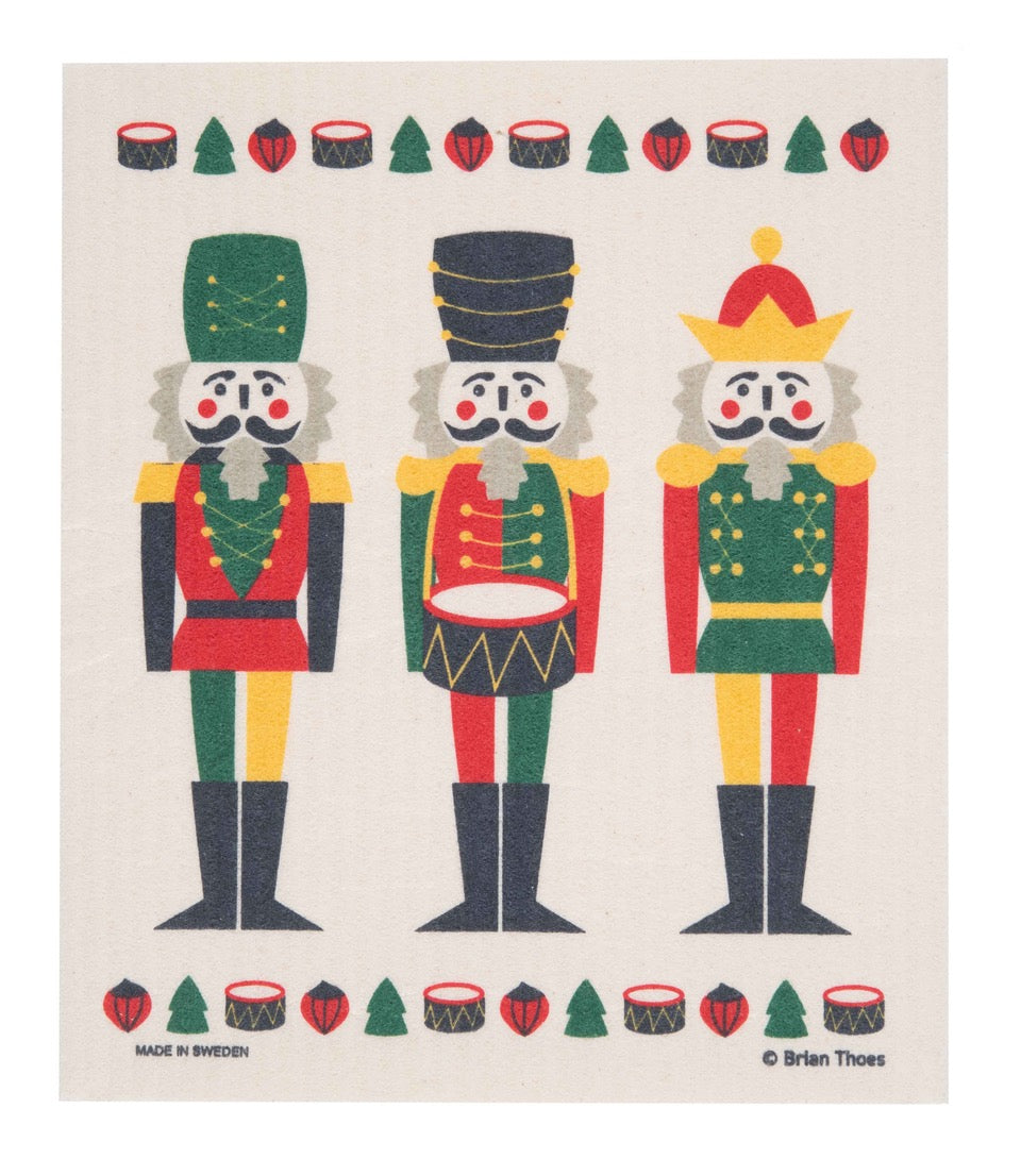 Nutcracker Swedish Dishcloth - Cose Nuove - Bluecashew Kitchen Homestead