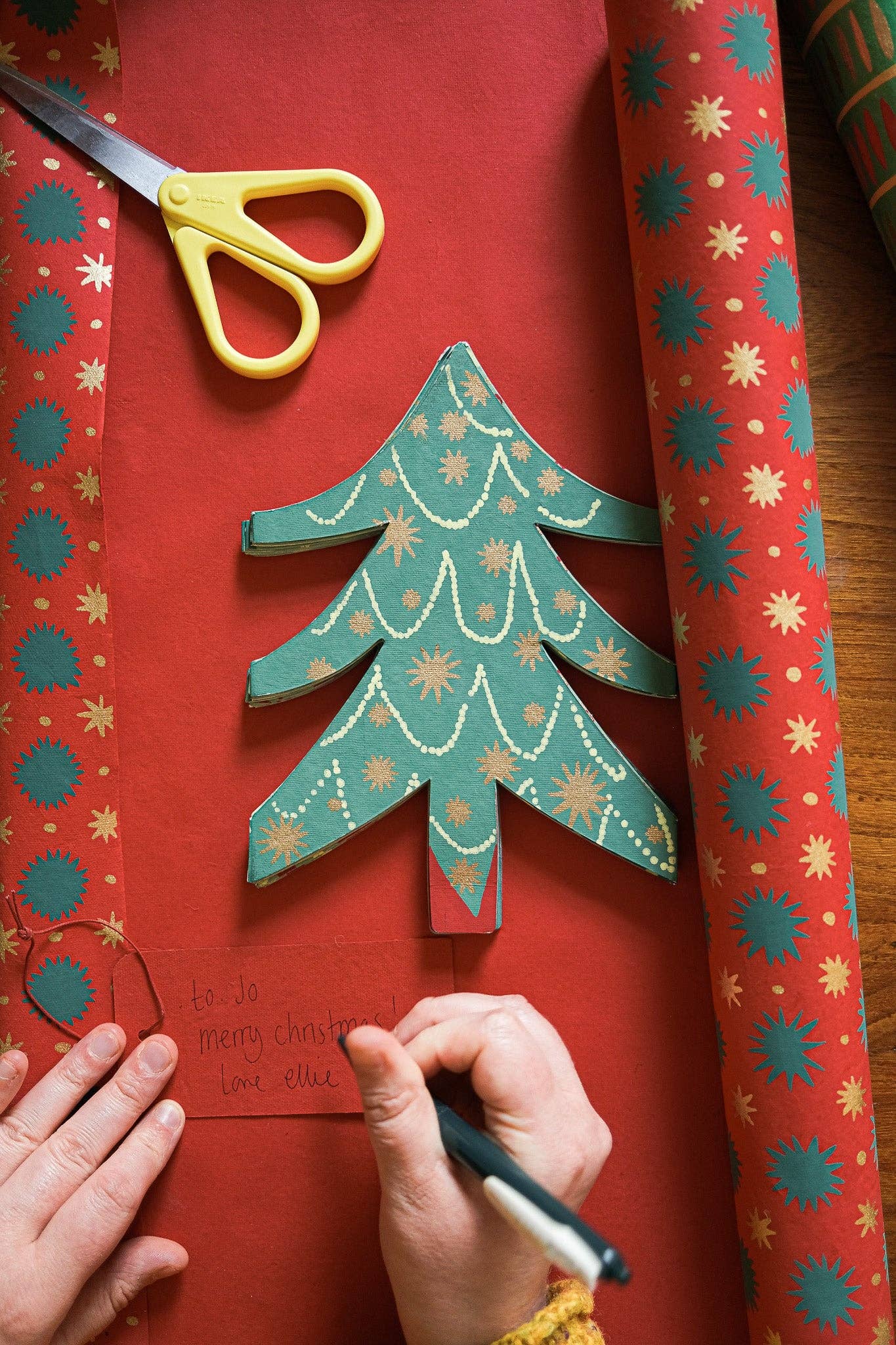 Christmas Trees Concertina Garland - East End Press - bluecashew kitchen homestead
