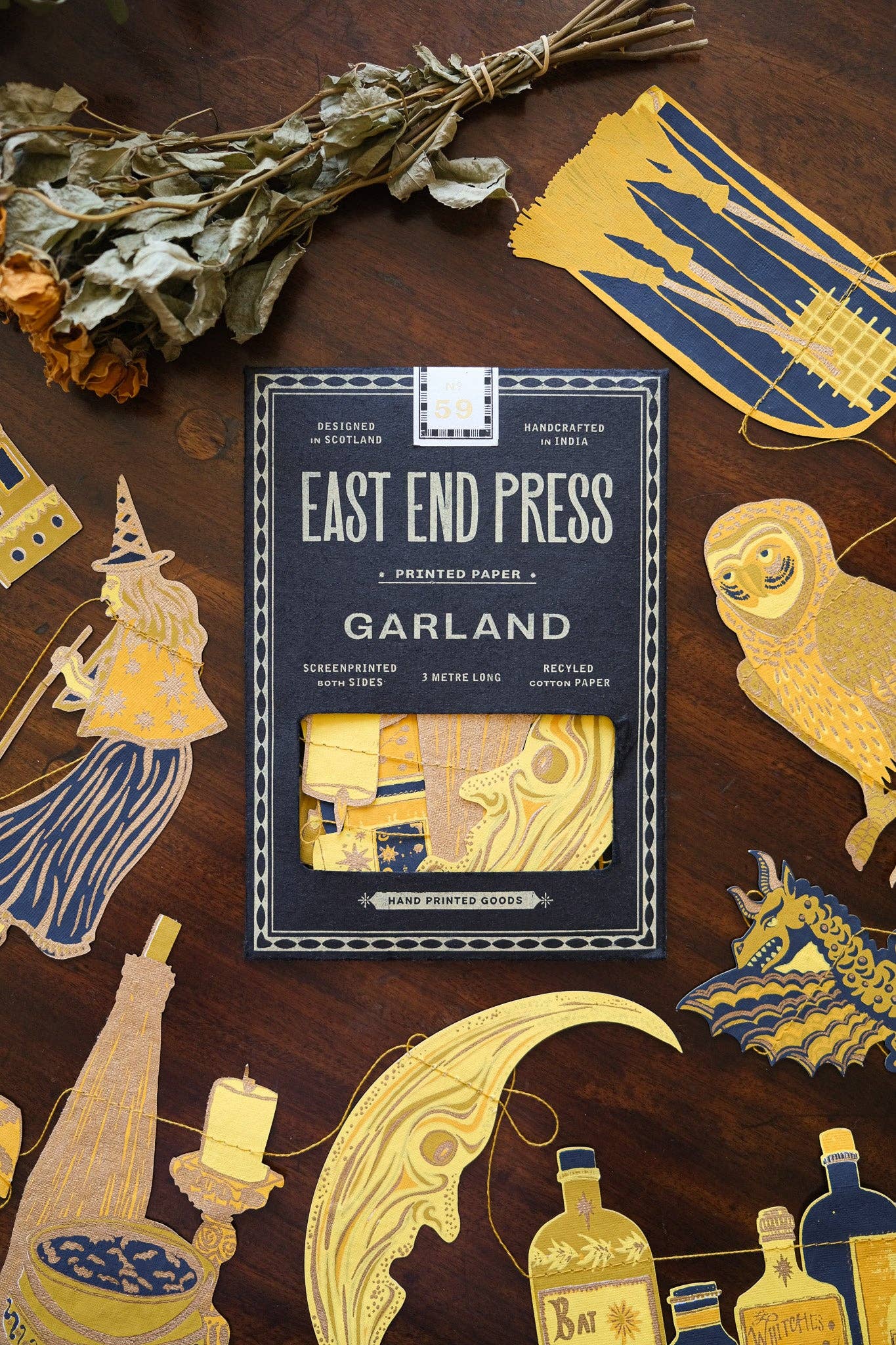 Samhain Garland - East End Press - bluecashew kitchen homestead