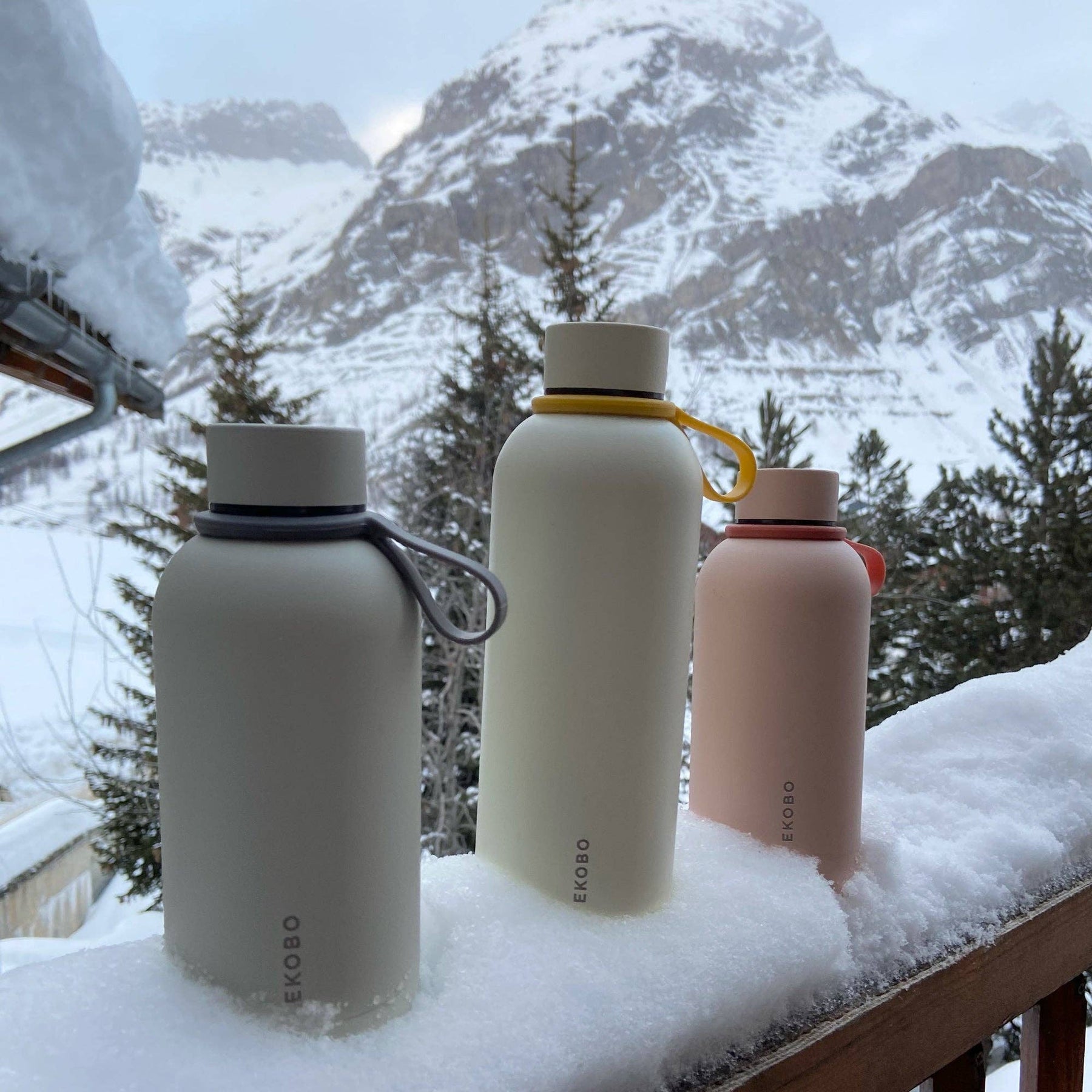 Go Reusable Insulated 12oz Bottle | Cloud - EKOBO - bluecashew kitchen homestead