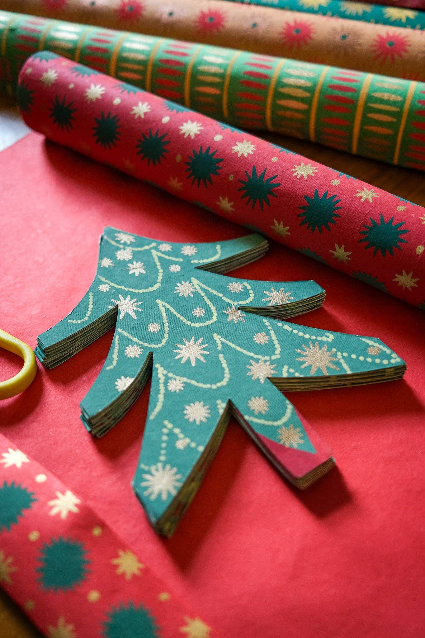 Christmas Trees Concertina Garland - East End Press - bluecashew kitchen homestead
