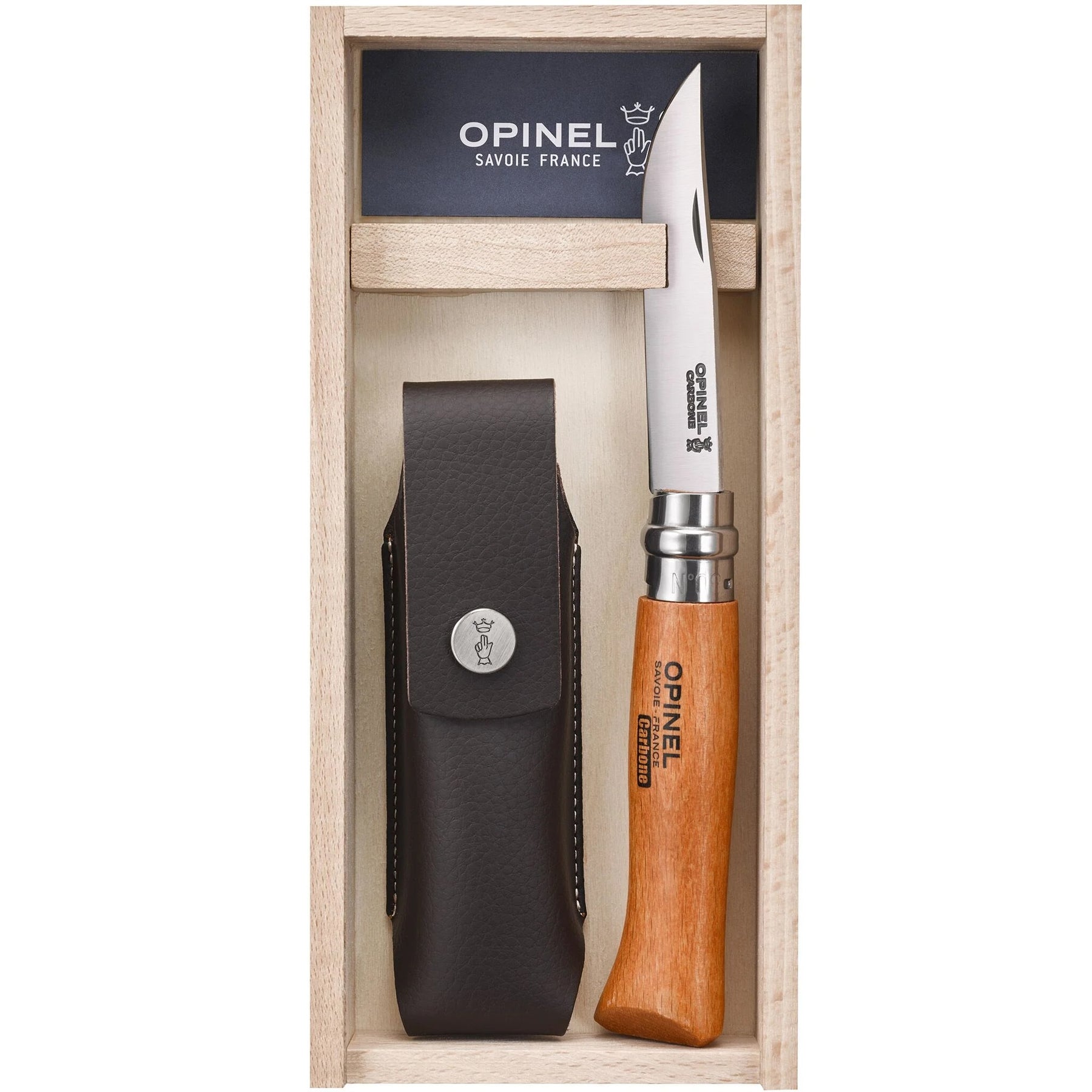 No.8 Carbon Steel & Sheath Gift Box - Opinel USA Inc - Bluecashew Kitchen Homestead
