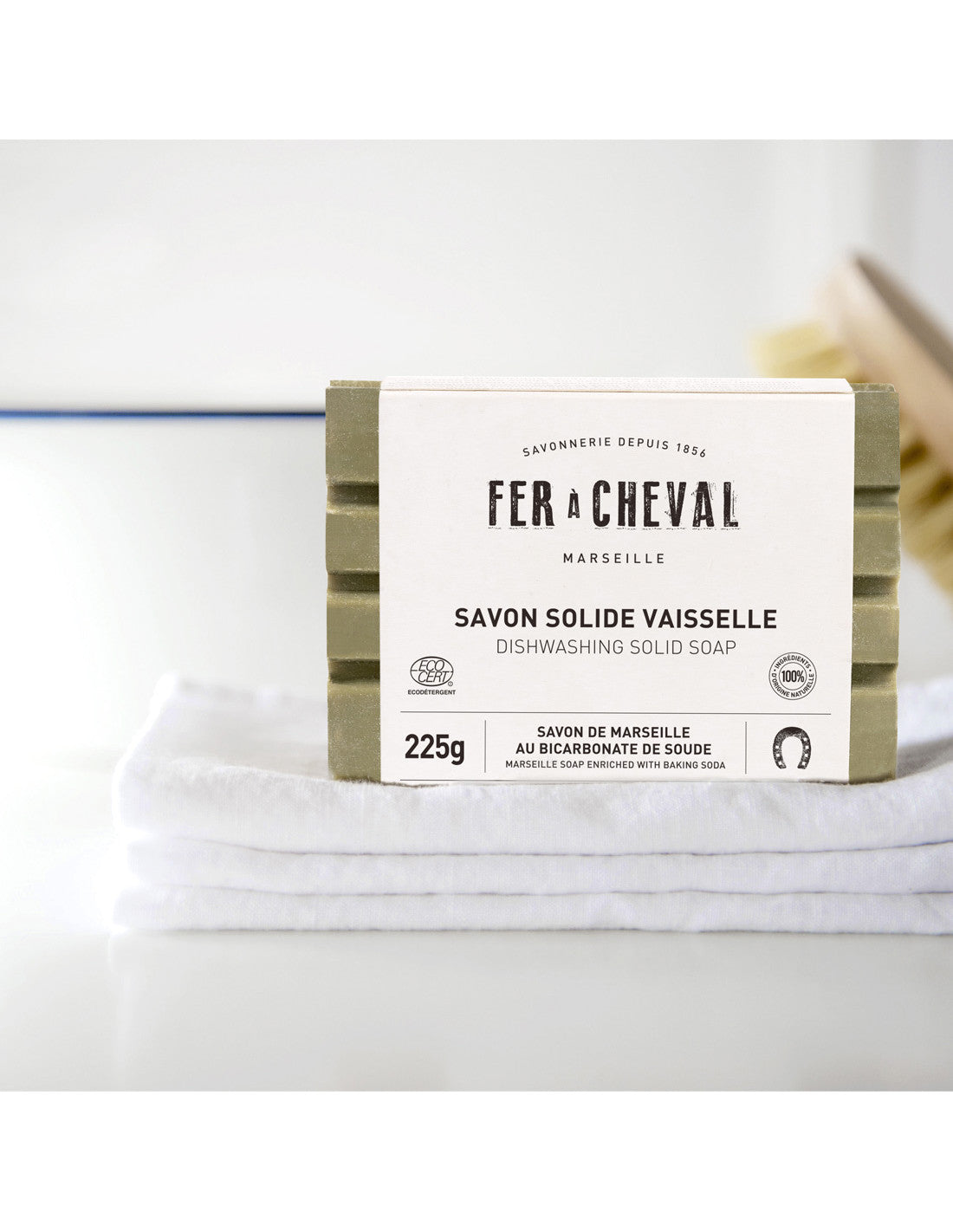 Fer à Cheval DISHWASHING SOLID SOAP 225G - Fer a Cheval - Bluecashew Kitchen Homestead