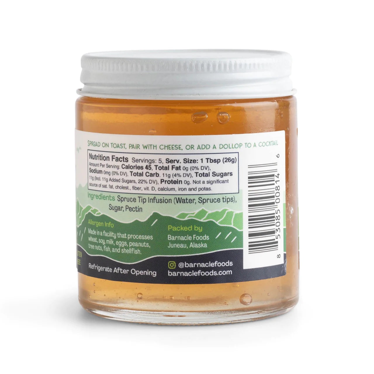 Alaskan Spruce Tip Jelly - barnacle foods - Bluecashew Kitchen Homestead