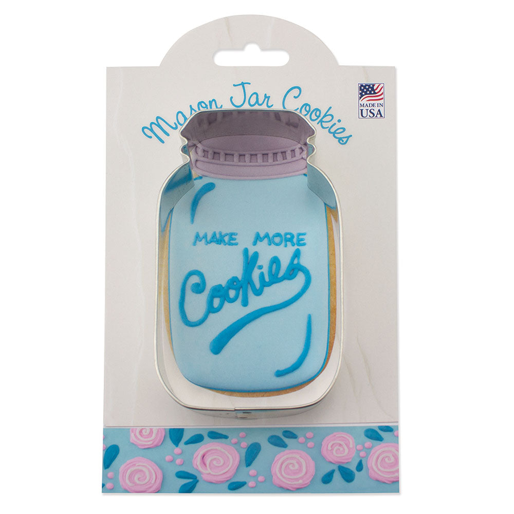 Mason Jar Cookie Cutter - Ann Clark Cookie Cutters - Bluecashew Kitchen Homestead