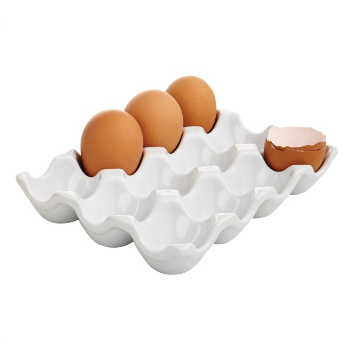 Porcelain Egg Crate - Harold Import Company - Bluecashew Kitchen Homestead
