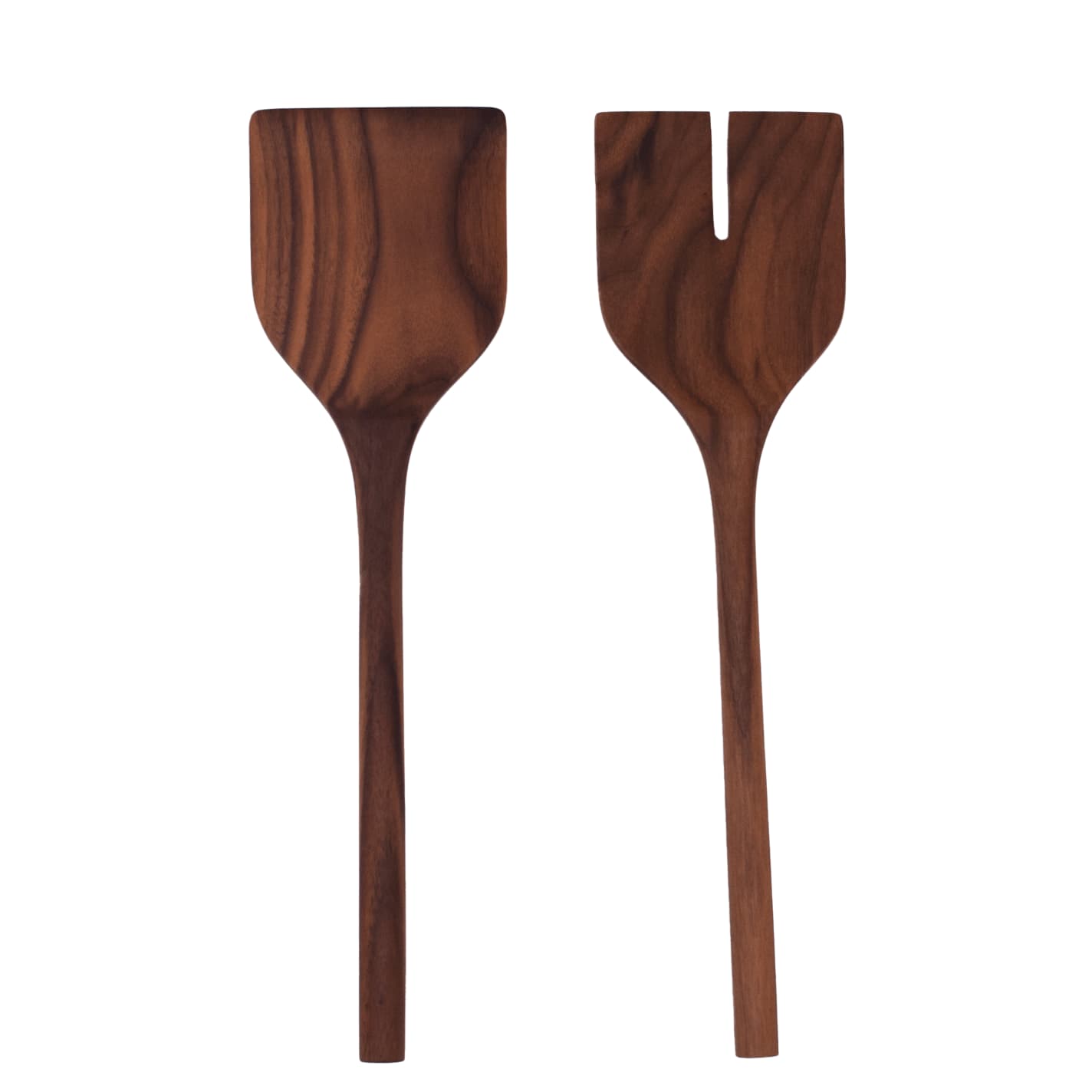13” Walnut Salad Servers - JBrody&Co. - Bluecashew Kitchen Homestead