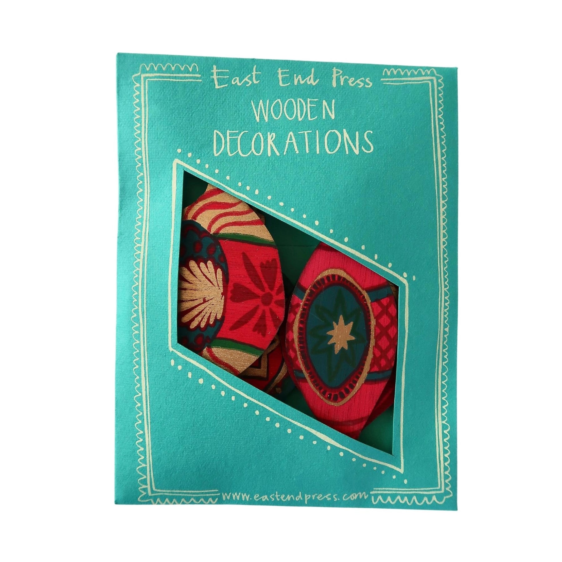 Wooden Bauble Decorations - east end press - Bluecashew Kitchen Homestead