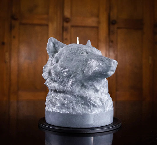 Wolf Candle | Gunmetal Grey - British Colour Standard -bluecashew kitchen homestead