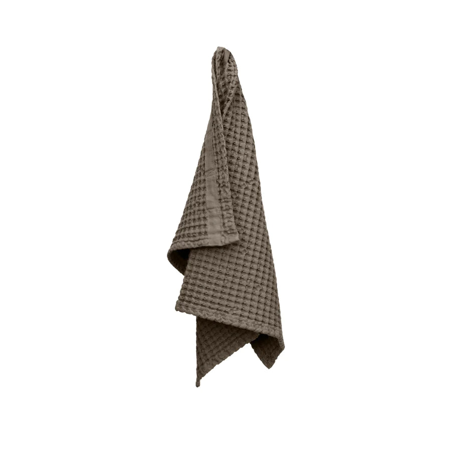 Big Waffle Hand Towel | Clay - The Organic Company - Bluecashew Kitchen Homestead