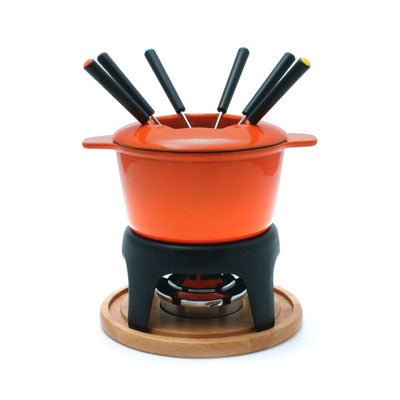 Swissmar Sierra 11pc Fondue Set, Orange - SwissMar -bluecashew kitchen homestead